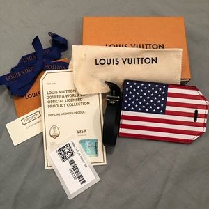 Louis Vuitton limited edition FIFA USA World Cup luggage tag.